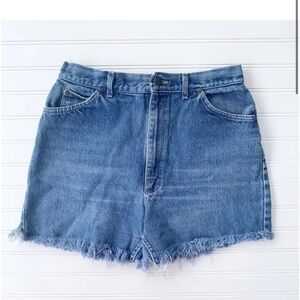 Lee Light Blue Denim Cutoff Shorts